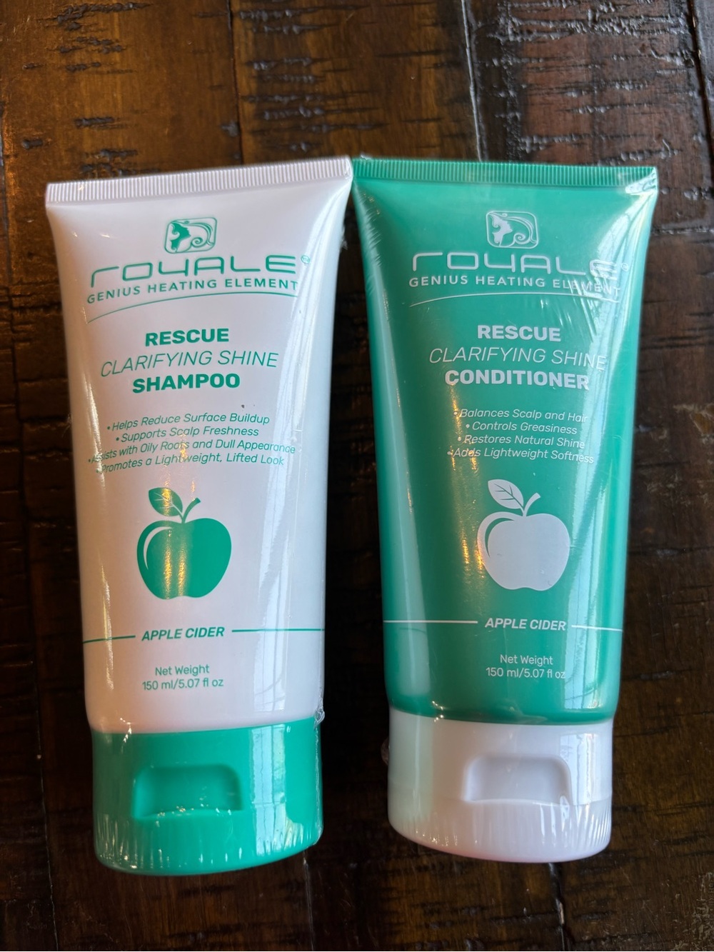 Rescue Clarifying Shine Shampoo & Conditioner - Green Apple Cider